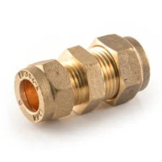 15mm x 12mm Compression Reducer – Brass Plumbing Fitting