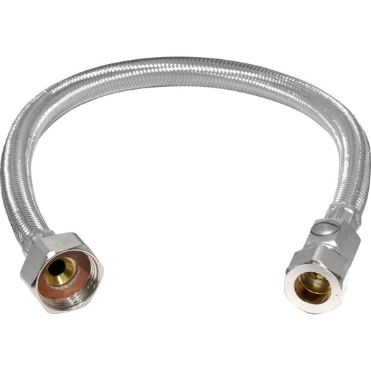 15 mm × ¾″ × 300 mm Flexible Tap Connector with Isolating Valve