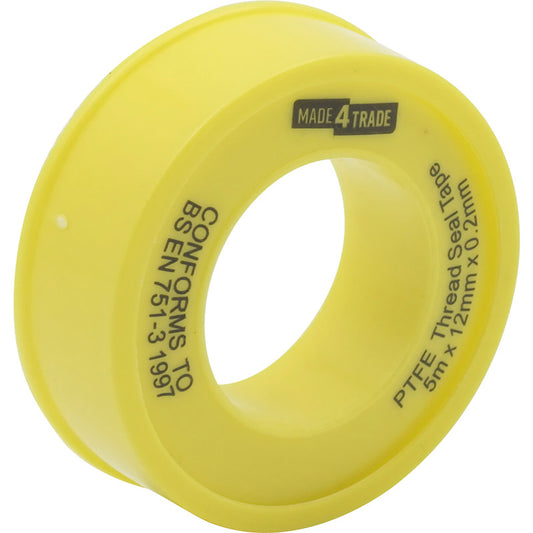 Gas PTFE Tape – Yellow High-Density Thread Seal Tape