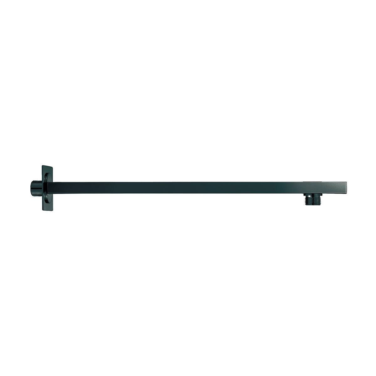 Black Square Shower Wall Arm – Matte Black