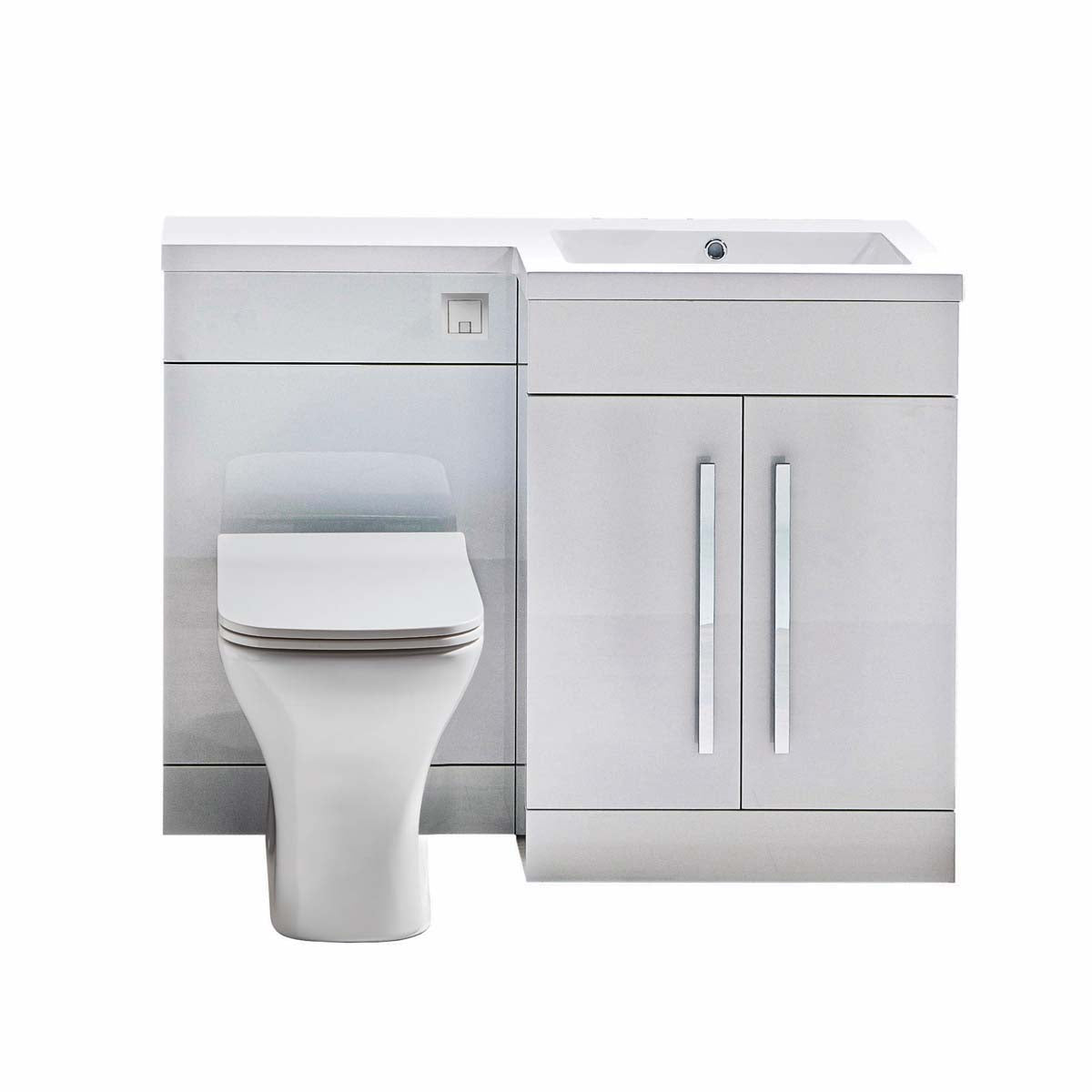Lili 1100 Floor‑Standing WC Unit – 500 × 250 × 810 mm, Gloss White