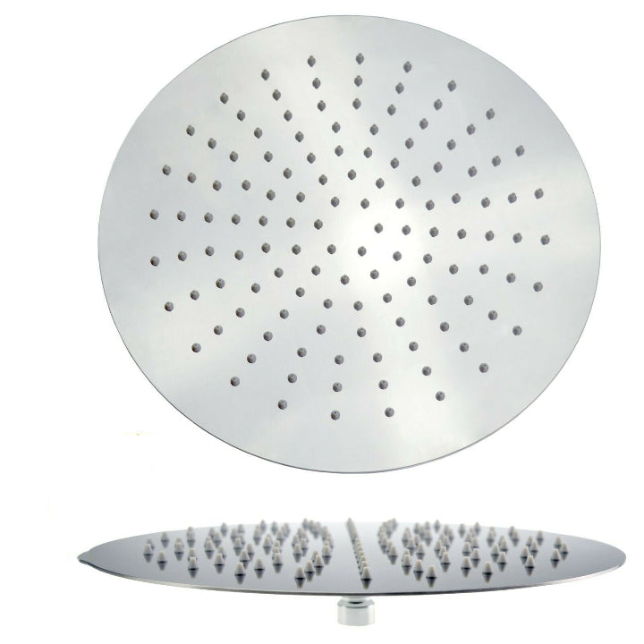 Round Stainless Steel Shower Head – 200mm (Rainfall Style)