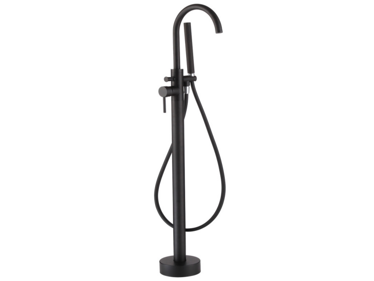 Synergy Studio G Black Freestanding Bath Shower Mixer
