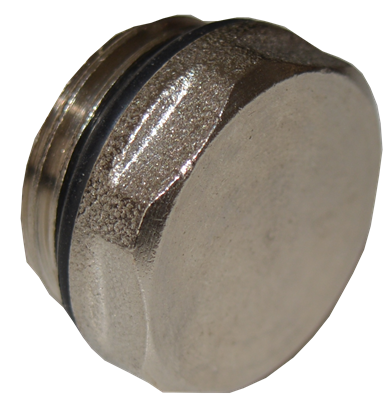 1/2" Chrome Radiator Plug – BSP Threaded End Cap