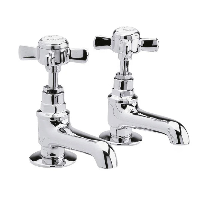 Royal Basin Taps – Pair (Chrome Finish)