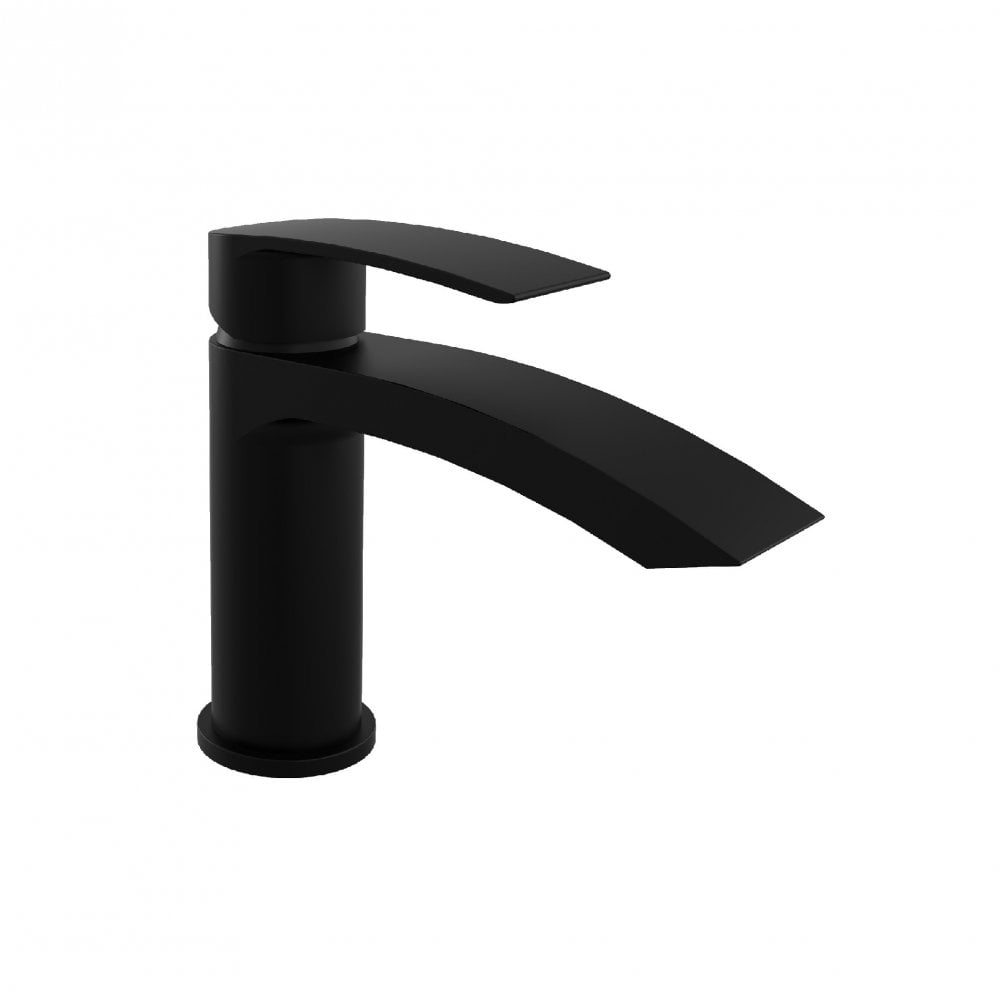 Nero Curve Mini Mono Basin Mixer Black