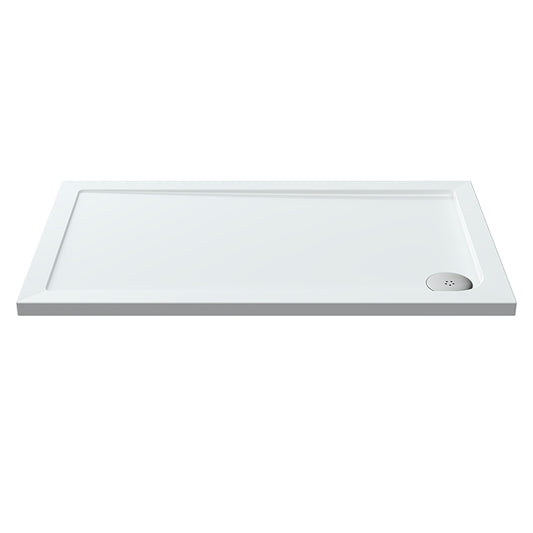 1200 × 700 mm Low‑Profile Rectangular Stone‑Resin Shower Tray – Anti‑Slip Finish