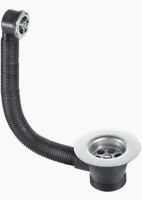 1 1/2" Sink Combination Overflow Waste with PVC Plug & Chain