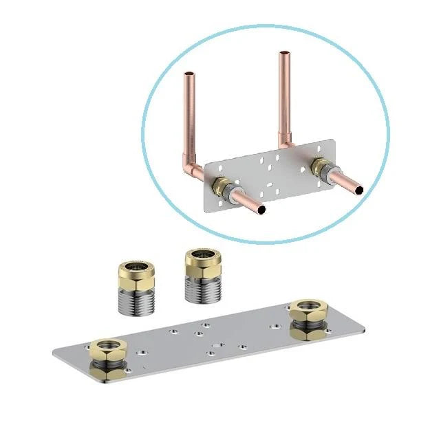 Key Plumb Bar Shower Fixing Plate | Shower Pipe Wall Cover Plate