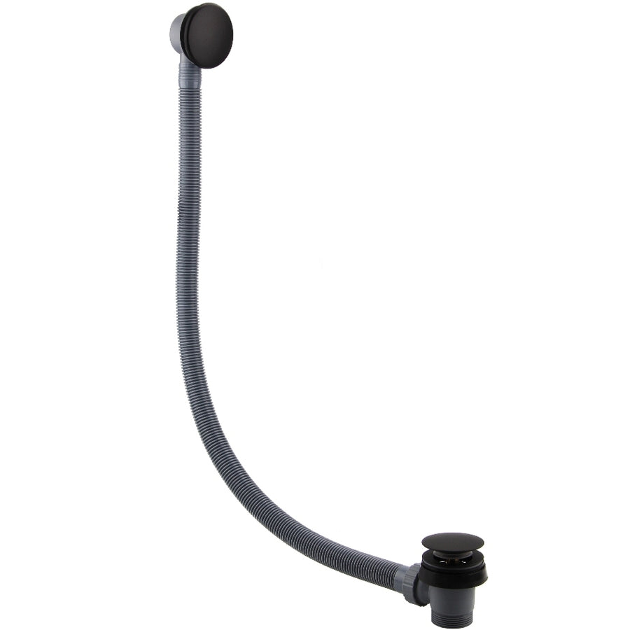 Black Bath Waste – Modern Matt Black Finish
