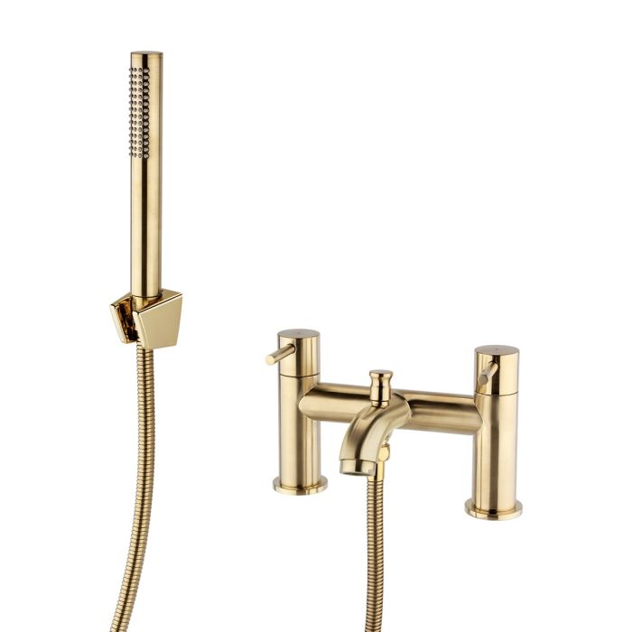 Ottone Bath Shower Mixer Brushed Brass