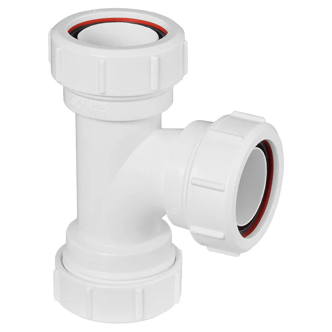 40mm Multi Tee Waste Connector – Push-Fit Multi-Branch Tee Fitting