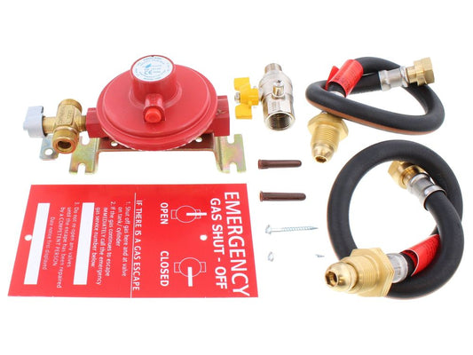 Manual Wall Mounted Gas Changeover – No OPSO – With Rubber Pigtails | MB2C-MAN-TP-POL