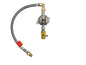 Single Wall Mounted LPG Regulator with OPSO & Over-Braided Pigtail - MBSIN-OPSO-429-OB
