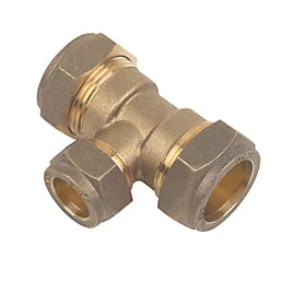 22mm x 15mm x 22mm Compression Tee