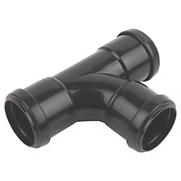 Bulk Buy – 32mm Push Fit Tee (Black)