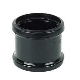 110mm Soil Pipe Double Socket Coupler – uPVC Push-Fit Soil Connector