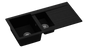 Riva 150 Inset Black Metallic Quartz Sink