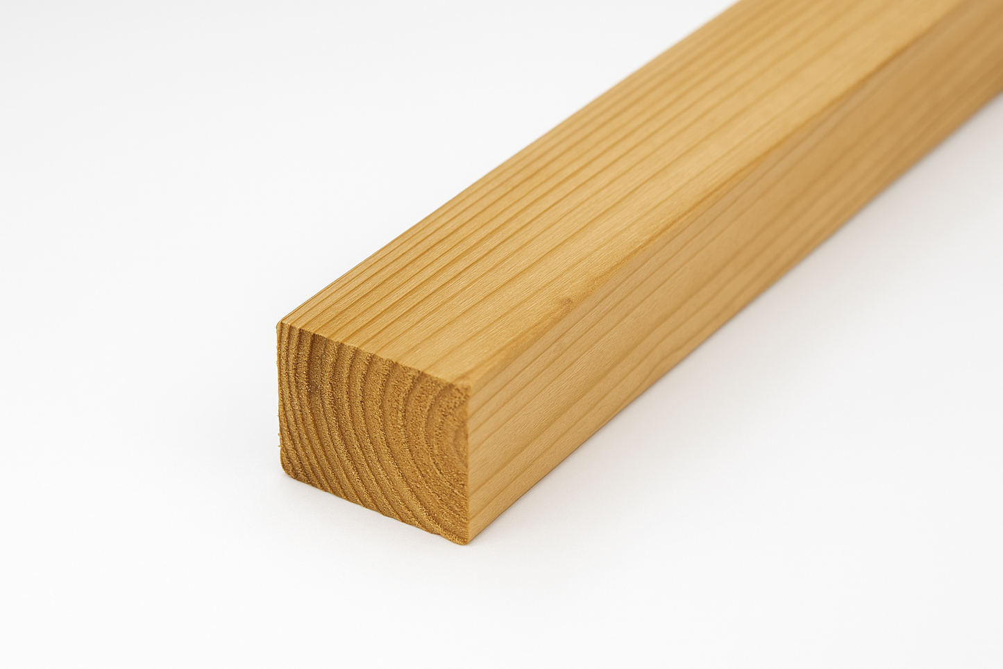 Wooden board on a white background