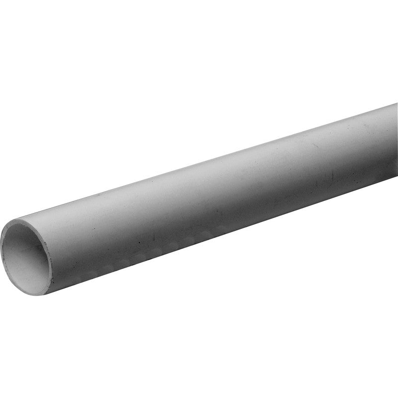 40 mm × 3 m Grey Solvent Weld Waste Pipe – Grey ABS/UPVC, BS EN compliant