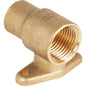 End Feed Wall Plate Coupler 15mm x 1/2"