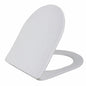 Slim Heavy‑Weight Soft‑Close Toilet Seat – Urea Plastic, D‑Shape, Quick-Release