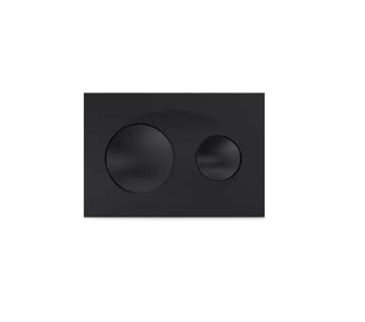 Keytec Matt Black Dual Flush Plate – Modern WC Flush plate