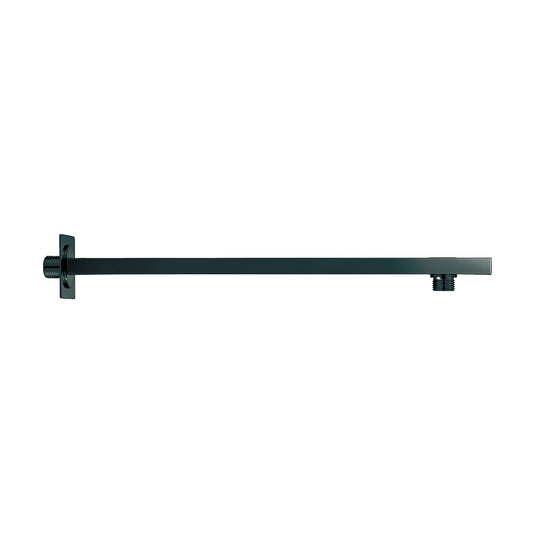 Black Square Shower Wall Arm – Matte Black