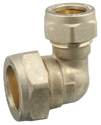 Compression 22mm x 15mm Reducing Elbow