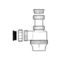Fluidmaster Telescopic Universal Bottle Trap | Anti-Vac Waste Trap