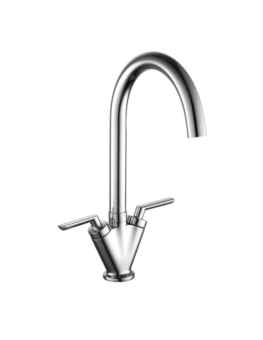 Flite Kitchen Sink Mixer Tap – Chrome, Single Lever Deck‐Mounted