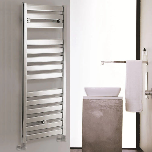 Capri Chrome Heated Towel Rail – 500mm x 1420mm