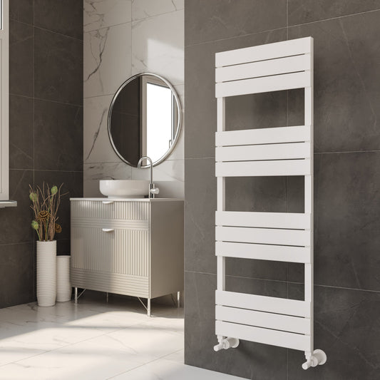 Maple Heated Towel Rail – 1390 x 500mm White