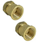 22mm x 3/4" Compression Straight Connector Female Iron | Brass Fitting