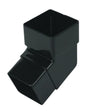 Square Downpipe 45° Bend – 65mm uPVC Angled Connector