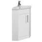 Impakt Corner Basin – Compact Ceramic Cloakroom Sink