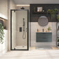Scudo S6 800 mm Black Glass Side Panel – 1850 mm High