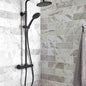 Nero Square Option 1 Fixed Shower Panel & Valve – Matt Black
