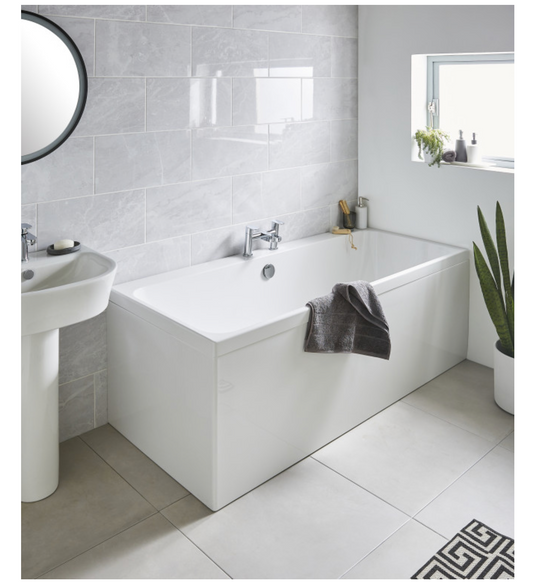 Refine Duo Rectangular Acrylic Bath 1700mm x 700mm Double Ended