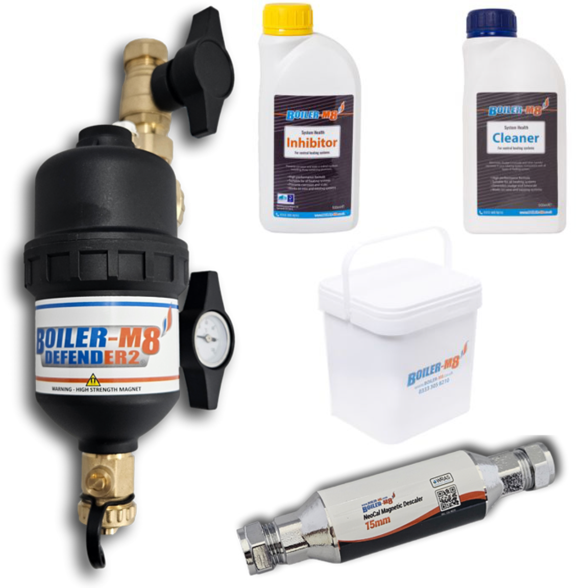 Boiler-m8 Defender-2 22mm Magnetic Boiler Filter Part L Compliance Pack