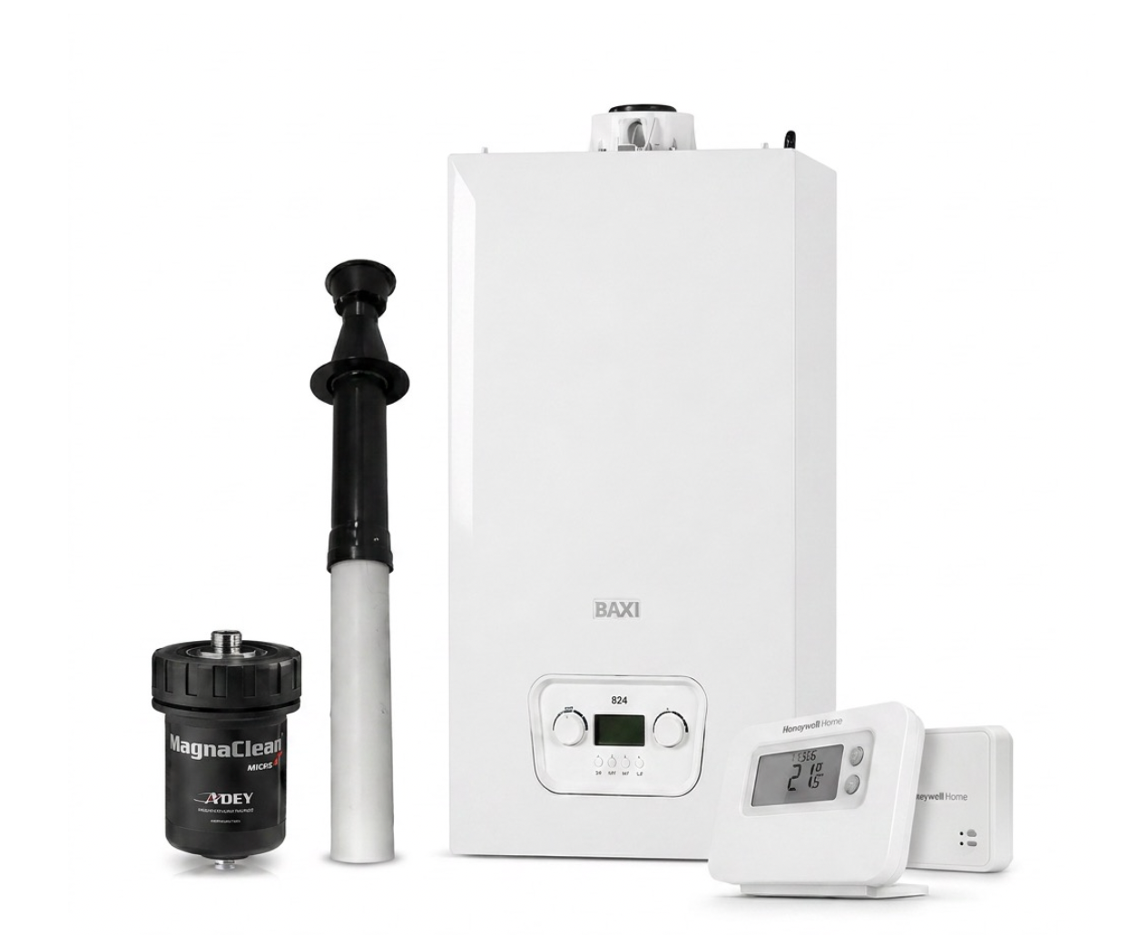 Baxi 824 Combi 2 Boiler Pack – T3R Control & Vertical Flue