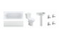 Kartell K-VIT Essential Bathroom Suite with Basin & Bath Taps