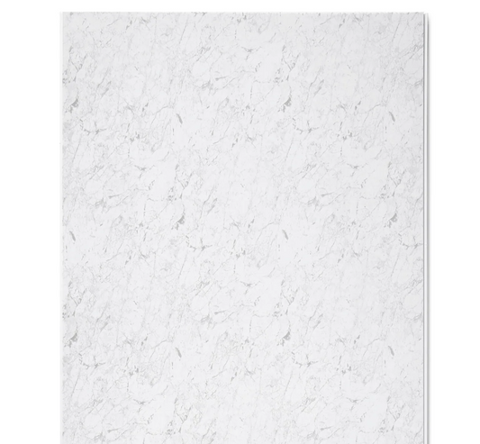 White Marble PVC Wall Panel – 10mm Gloss Waterproof Cladding