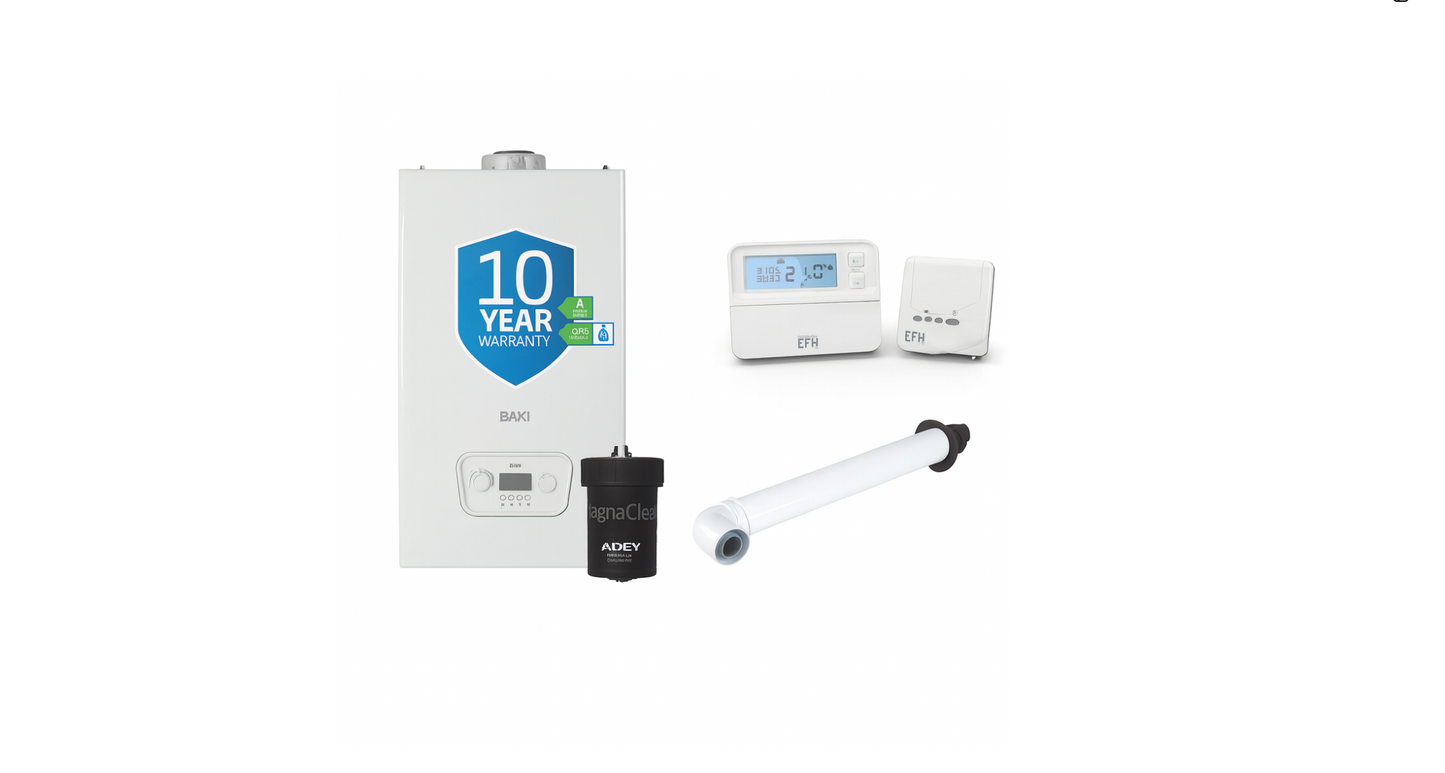 Baxi 830 30kW System 2 Inc Adey Micro 2 Filter - 7814315 - Free EPH CP4 (Flue Included)