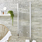 Straight Towel Rail – 400 mm × 1600 mm – Chrome Heated Ladder Rail