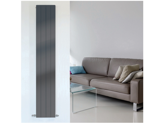 Synergy Attika 300 x 1500mm Anthracite Vertical Radiator