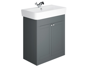 Synergy Henbury 800mm Mount Grey Floor Vanity Unit