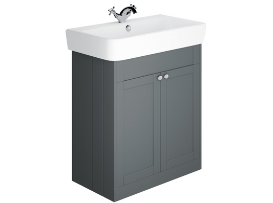 Synergy Henbury 800mm Mount Grey Floor Vanity Unit