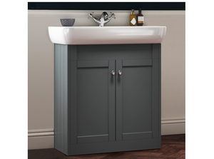 Synergy Henbury 800mm Mount Grey Floor Vanity Unit
