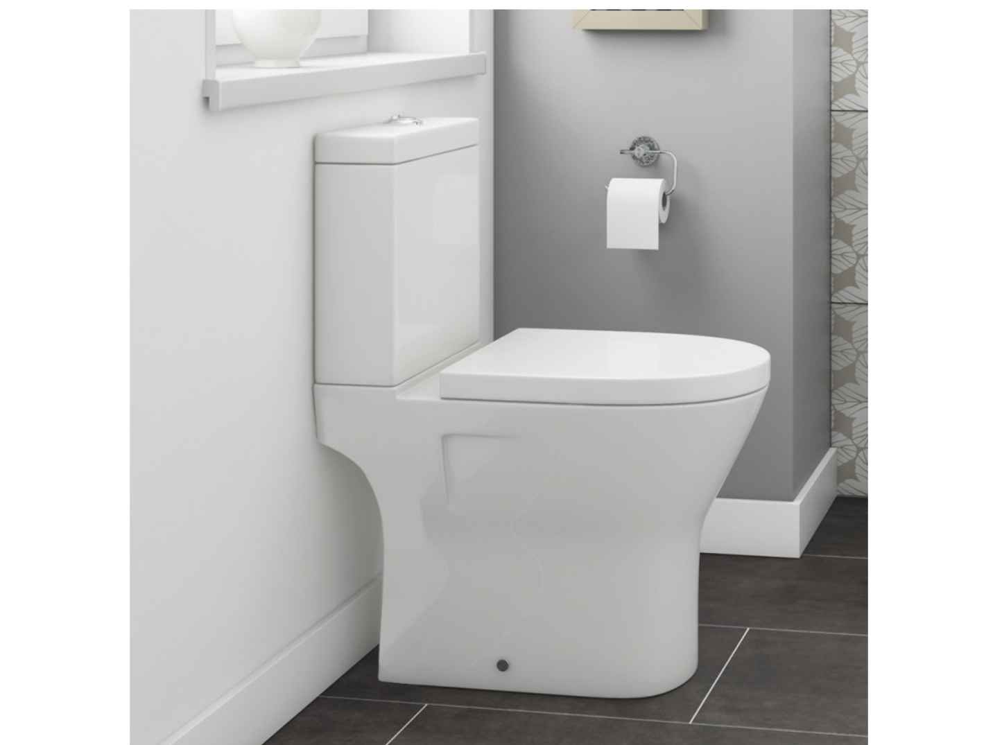 Synergy Marbella Mini Back To Wall Close Coupled WC Pan
